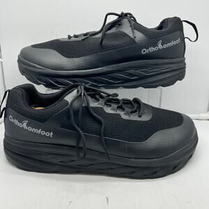 Ortho Comfort Shoes Mens 48 US 13.5 Orthopedic Diabetic Black